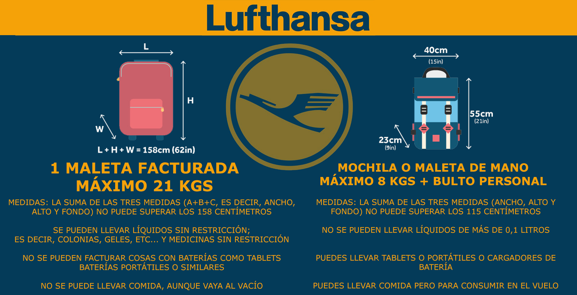 Limitaciones de equipaje de Air France